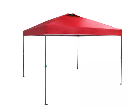 10 ft. x 10 ft. Red Instant Canopy Pop Up Tent