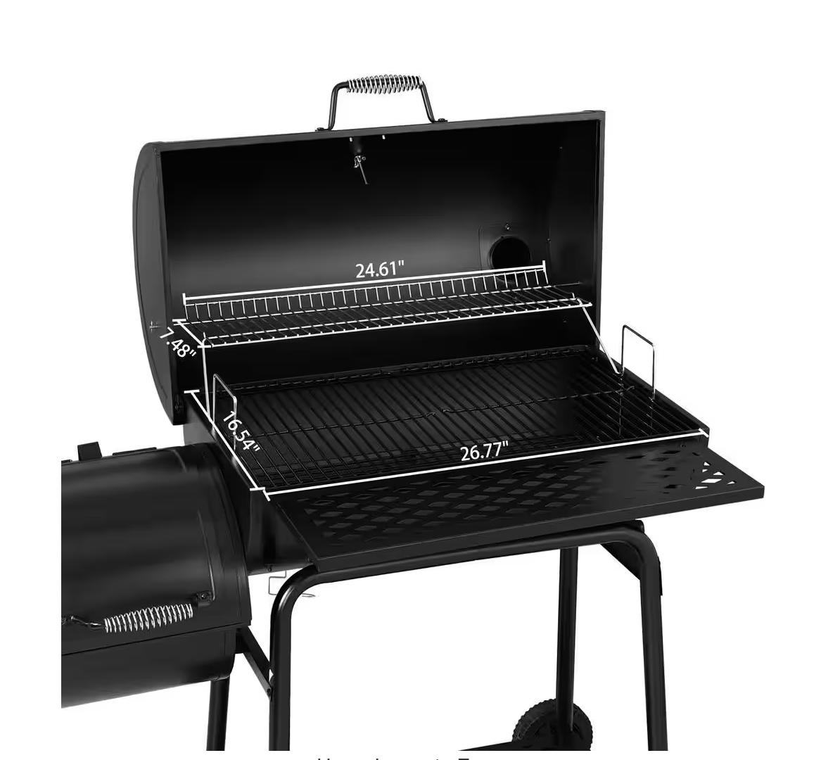 30 in. Charcoal Grill with Offset Smoker