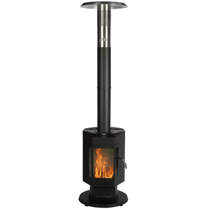 FlamePro 81”H Steel Patio Pellet Heater