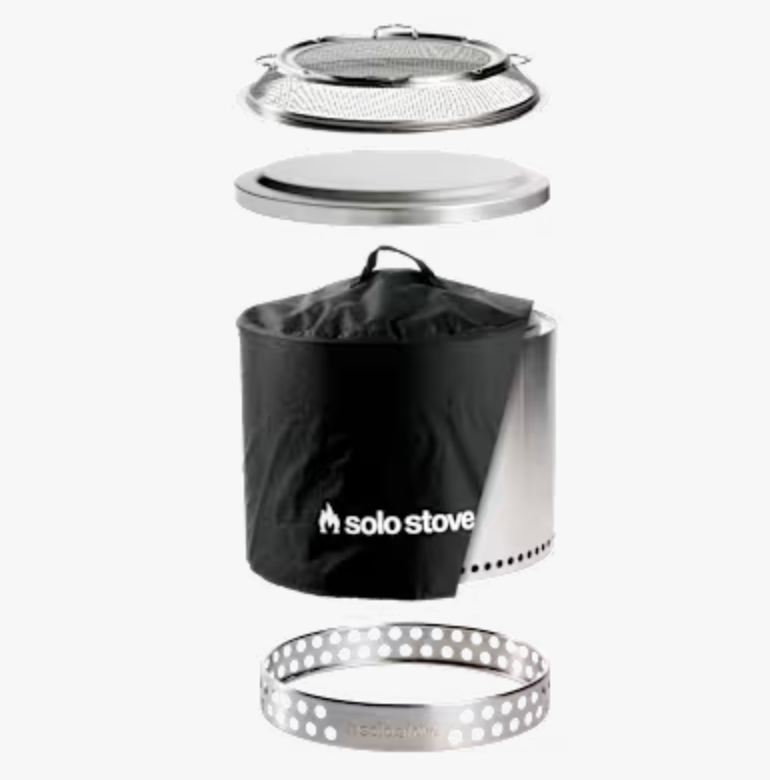 Solo Stove Bonfire 2.0 Bundle with Stand Shield & Shelter